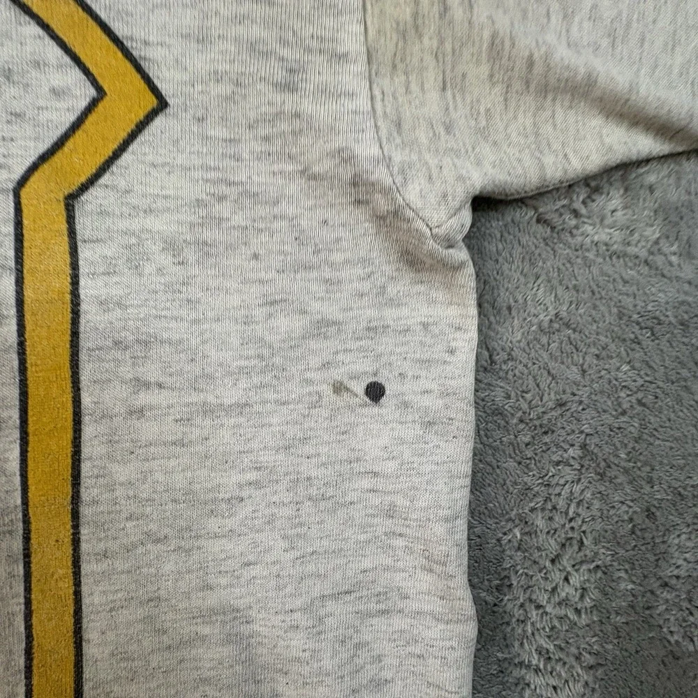 VTG TNT Men's L Gray 1991 Pittsburgh Pirates MLB Champions Distressed Stained T